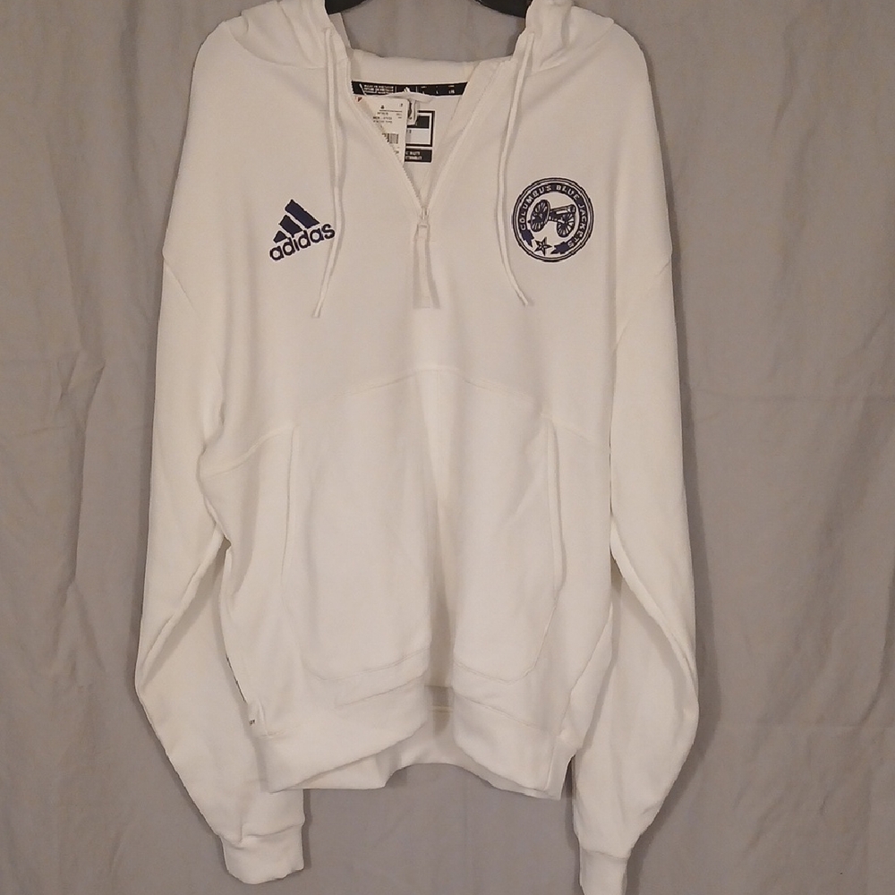 NHL Columbus Blue Jackets Adidas Zero Dye 1/2 Zip Pullover Size L